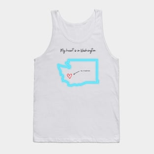 My heart is in Washington Tank Top